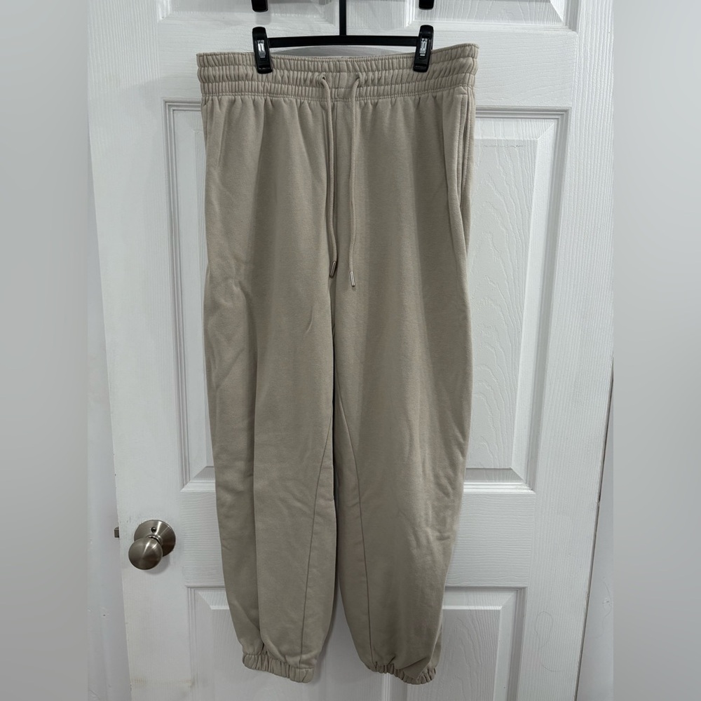 H&M tan sweats oversized